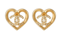 CHANEL Metal Stud Earrings Women's