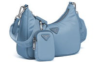 PRADA Nylon Shoulder Bag Handbag Women's Haze Color