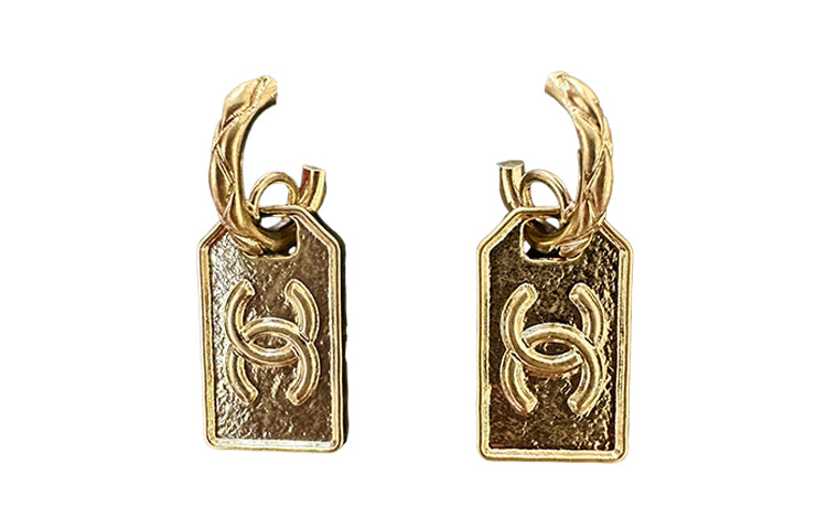 CHANEL Earrings Women's Gold