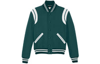 SAINT LAURENT Baseball Jacket Men's Green