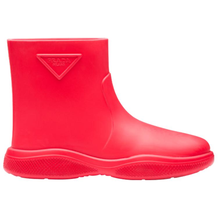 PRADA Ankle Boots Men Red