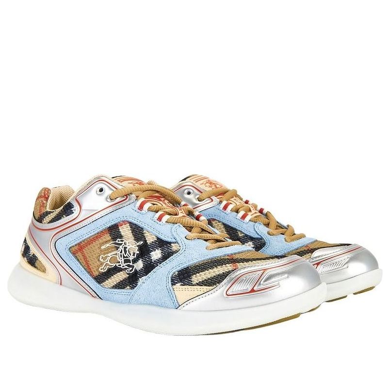 Burberry Check Matrix Sneaker 'Beige Blue Silver' 8111731