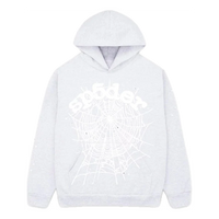 Sp5der OG Web Hoodie 'Heather Grey' SP5-OGWGRY-HD