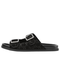 Gucci GG Suede Slides 'Black' 816380-AADUO-1000