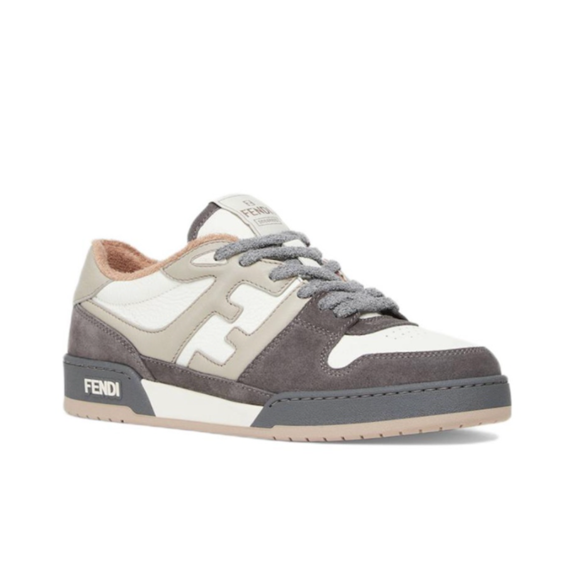 FENDI Match Low Top Suede 'Grey White' 7E1493AI1NF1IJF