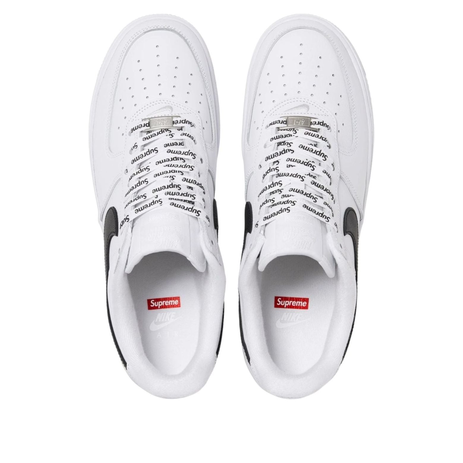 Nike x Supreme Air Force 1 Low 'White Black' CU9225-102