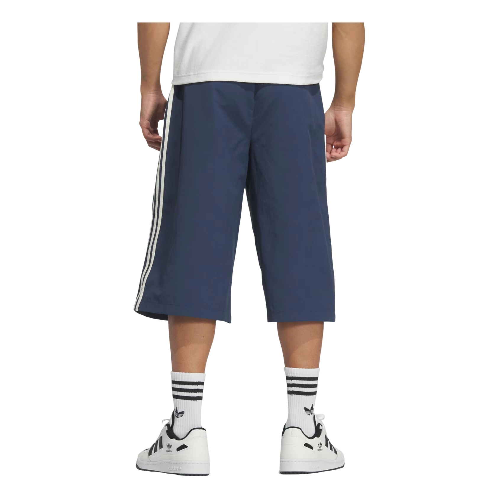 adidas Capri Shorts Asia Sizing 'Crew Blue Cream White' KB5442