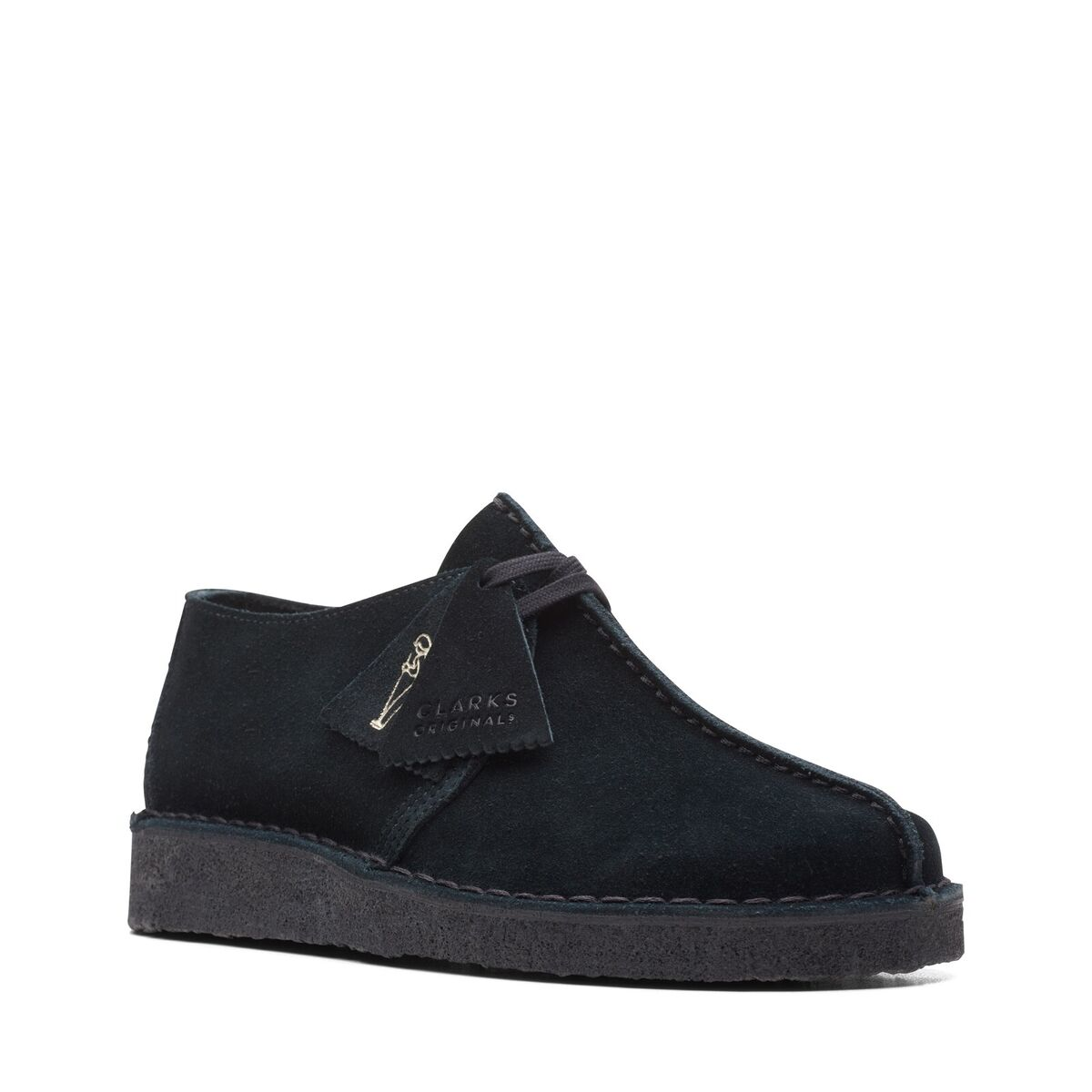 (WMNS) Clarks Desert Trek 'Black Suede' 26165566