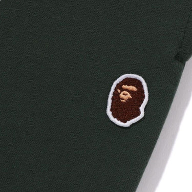 (WMNS) A Bathing Ape Wide Sweatpants 'Green' 001PTJ802003LGRN