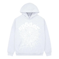 Sp5der OG Web Hoodie 'Heather Grey' 2406-1FW230106OWH-HEAT