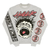 Hellstar Records Crewneck 'Heather Grey' HSRC-GREY