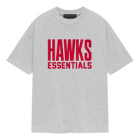 Fear of God Essentials x NBA Hawks T-shirt 'Light Heather Grey' 125AL244109F