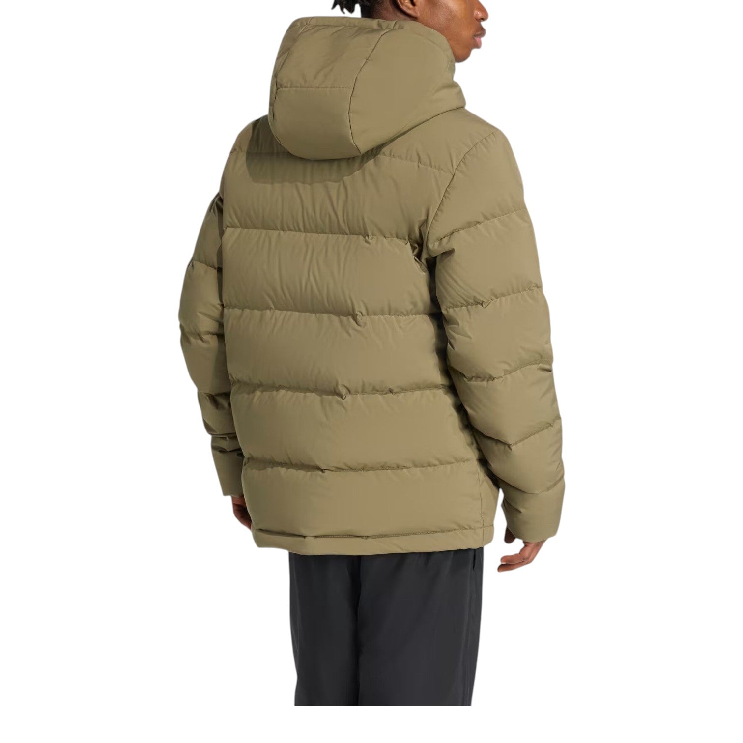 adidas Helionic Climawarm Hooded Down Jacket 'Olive Strata' JX0580