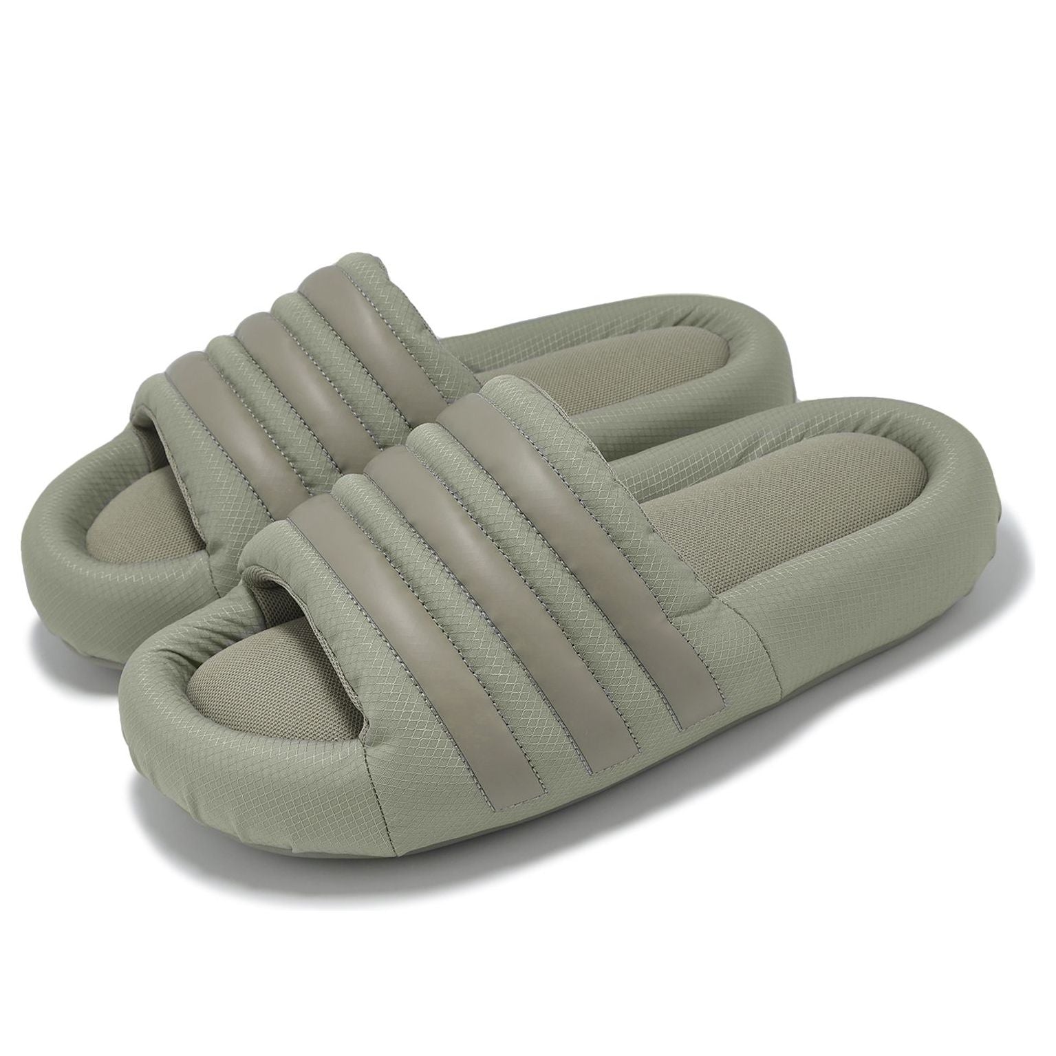 adidas Adilette 24 Slides Asia Sizing 'Silver Pebble' IG9305