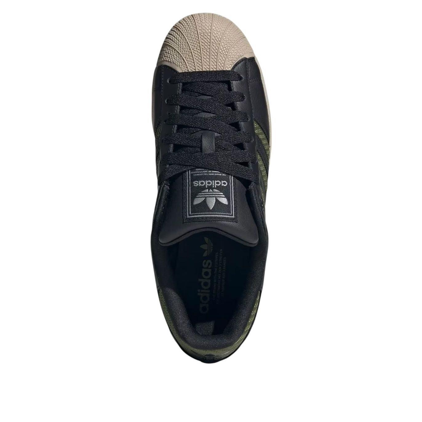 adidas Superstar II 'Black Tech Olive Wonder Beige' JQ3182