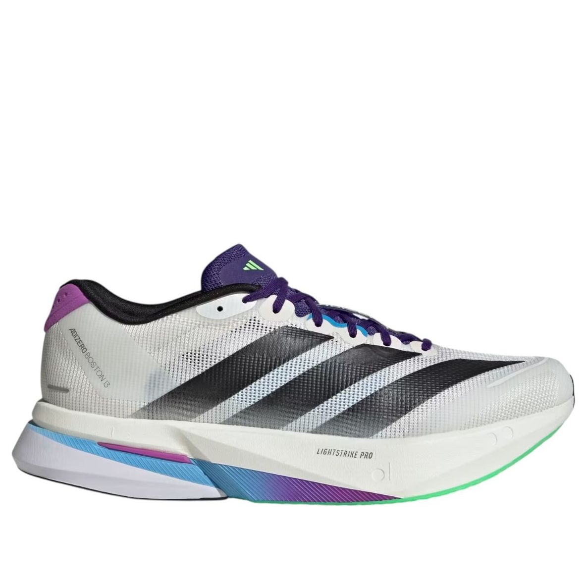 adidas Adizero Boston 13 'White Black Lime Burst' JS4946