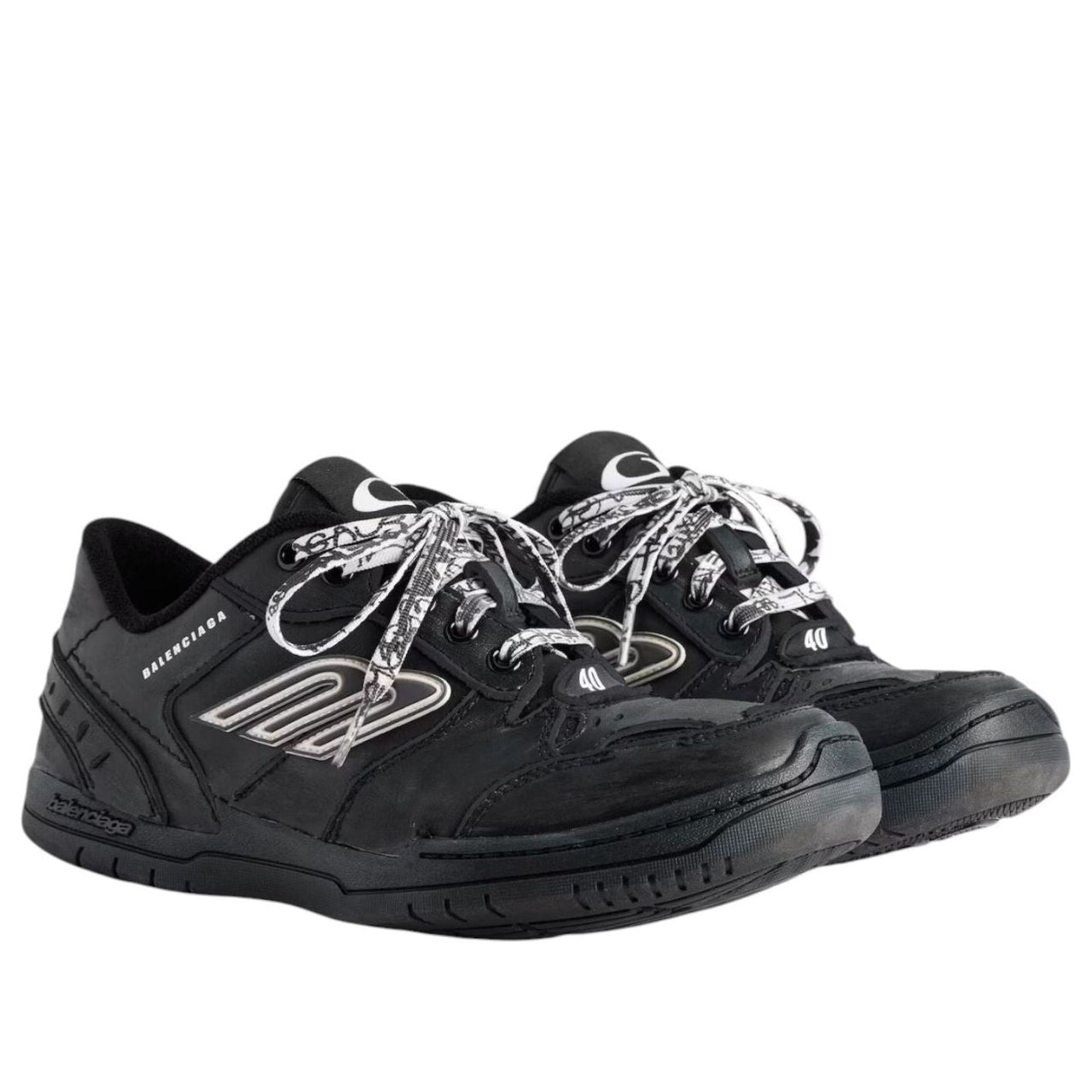 (WMNS) Balenciaga Hamptons Worn-out 'Black' 841763WCURB1000