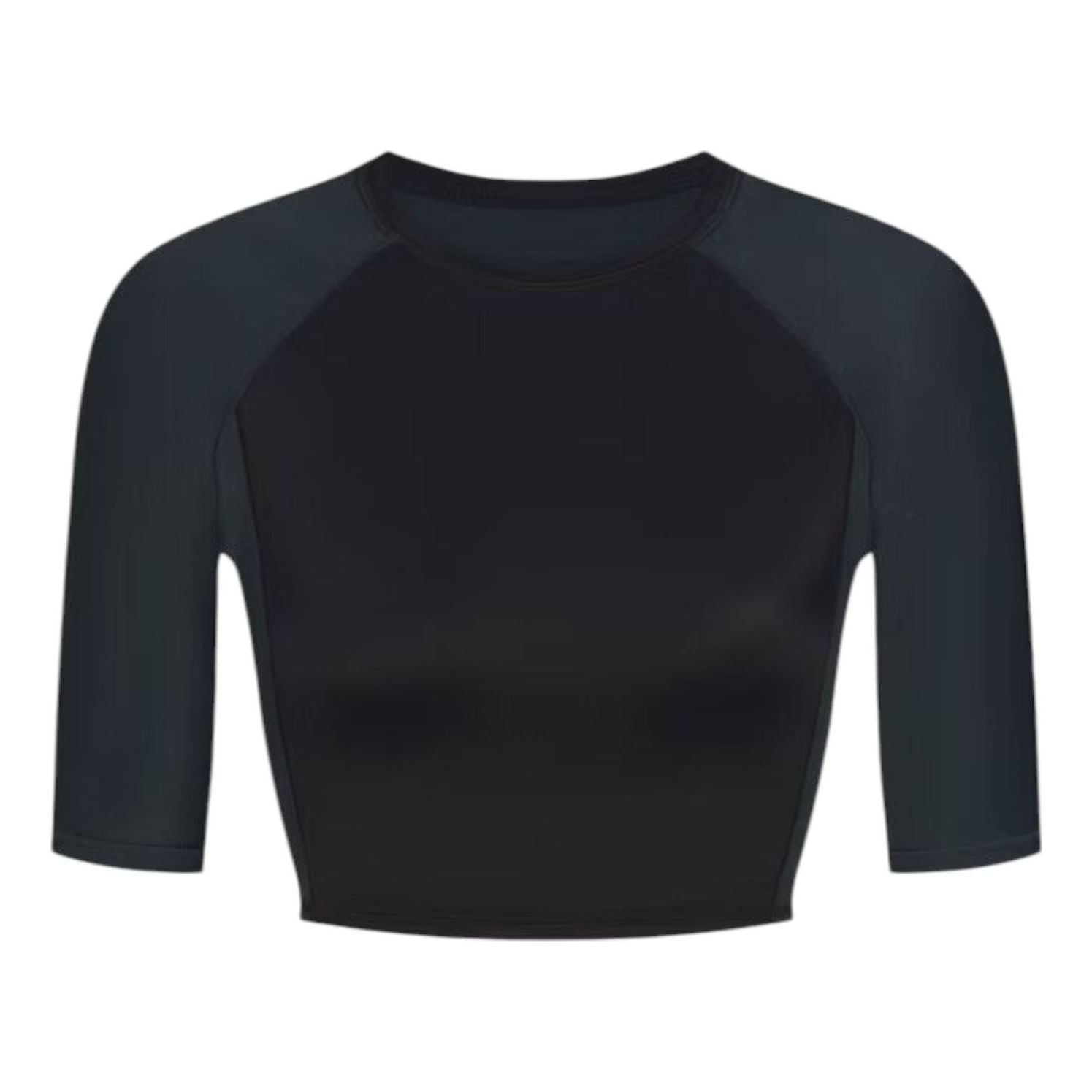(WMNS) Nike x SKIMS Shine Padded 1/2-Sleeve Crop Top 'Obsidian Dark Teal' BABRA9498W-OBT