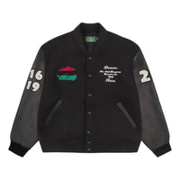 Denim Tears Peace Wreath Varsity Jacket 'Black' SS25OCB0041265