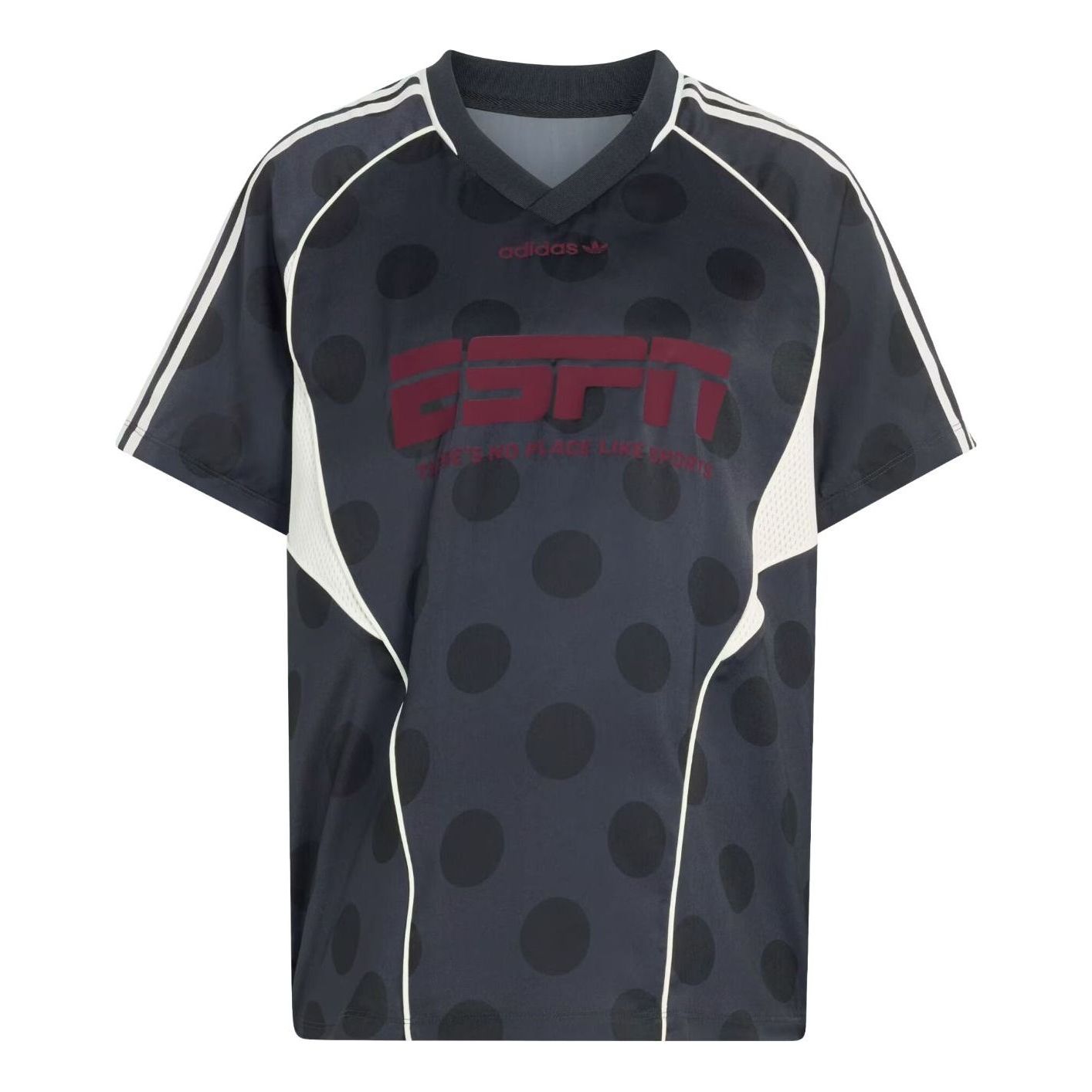 (WMNS) adidas Street Jersey SS 'Night Grey' KV1189