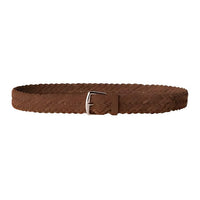 Loro Piana Suede Leather Belts Men's Brown -
