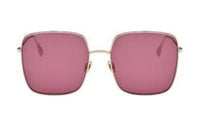 DIOR Square Sunglasses Women's Gold