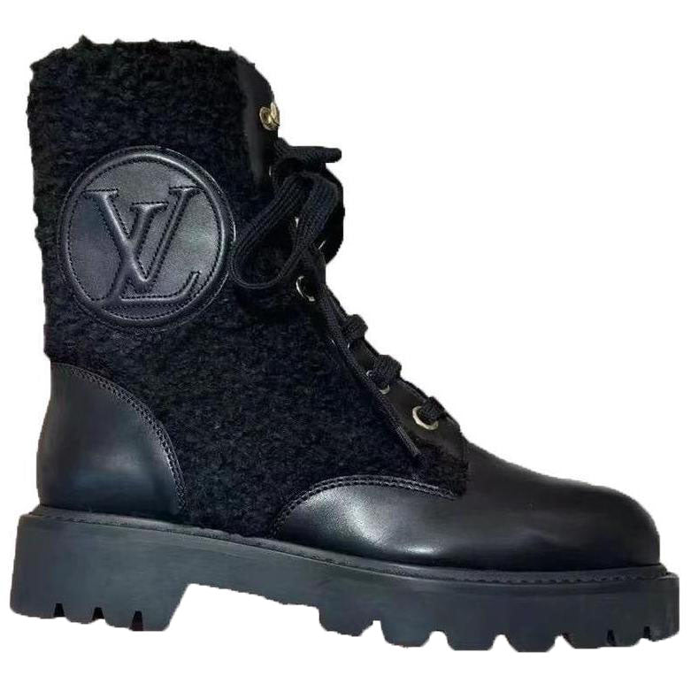 LOUIS VUITTON Territory Ankle Boots Women's Black