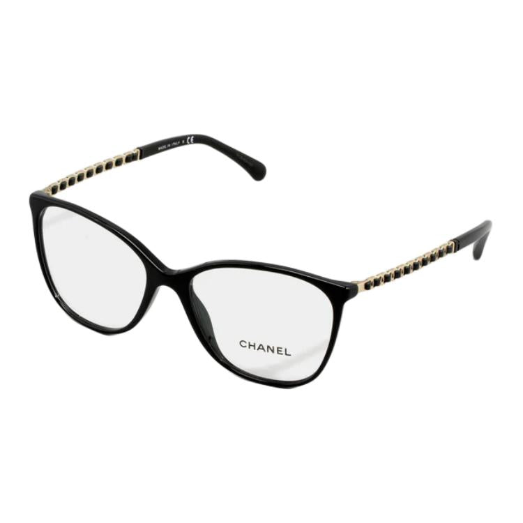 CHANEL Plate Frame Cat Eye Eyeglass Frames Unisex