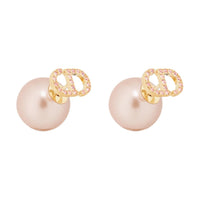 DIOR Metal Earrings Women's Pink