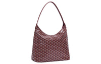 GOYARD Bohème Hobo Canvas With Leather Shoulder Bag Combo Bag Shoulder Bag Women's Burgundy