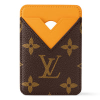 LOUIS VUITTON Canvas With Leather Card Holder Women's Saffron Yellow