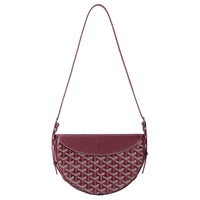 GOYARD Canvas With Calfskin Swift Bag Shoulder Bags Unisex Burgundy