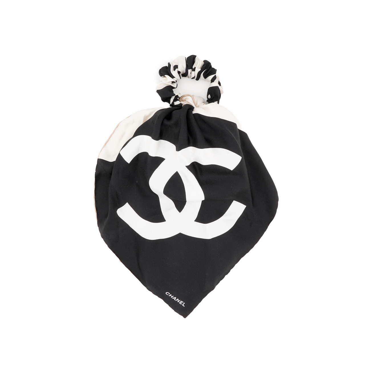 CHANEL Hair Tie Hair Bands Women's Black/White