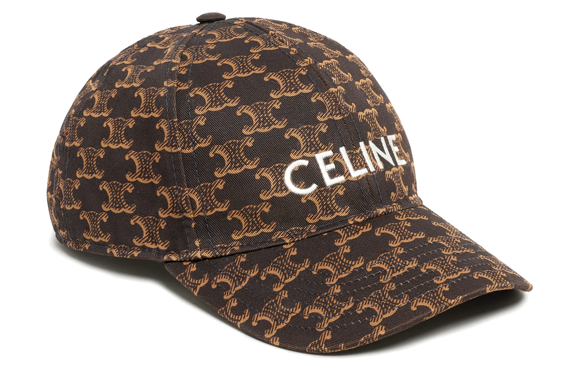 CELINE Baseball Caps Unisex Brown
