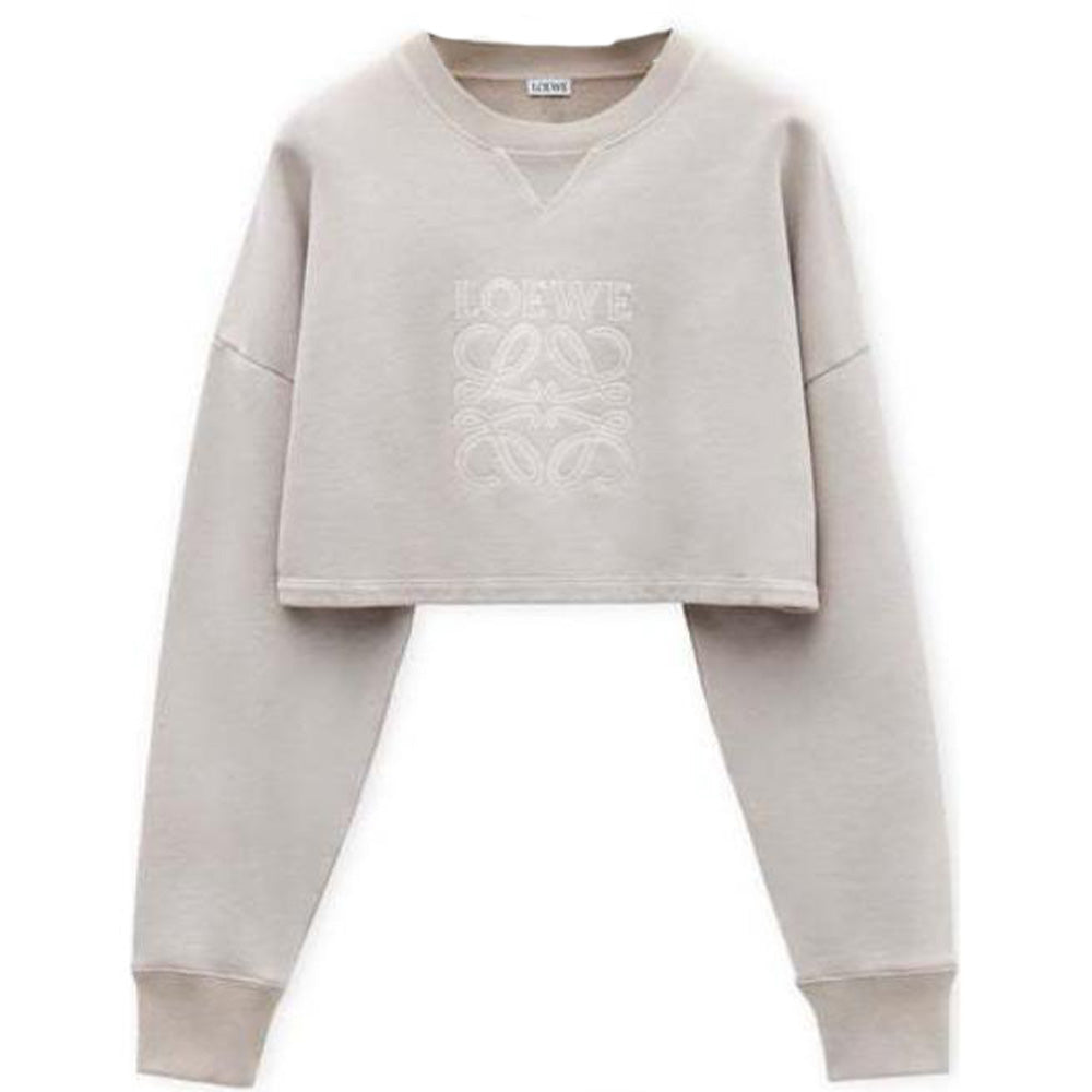 LOEWE Cropped Cotton Sweatshirt