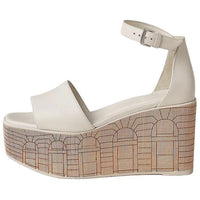 HERMES Illusion Strap Sandals 3.5cm Women's White