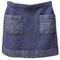 CHANEL Casual Short Skirts Women's Purple