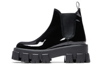 PRADA Monolith Ankle Length Chelsea Boots Women's Black