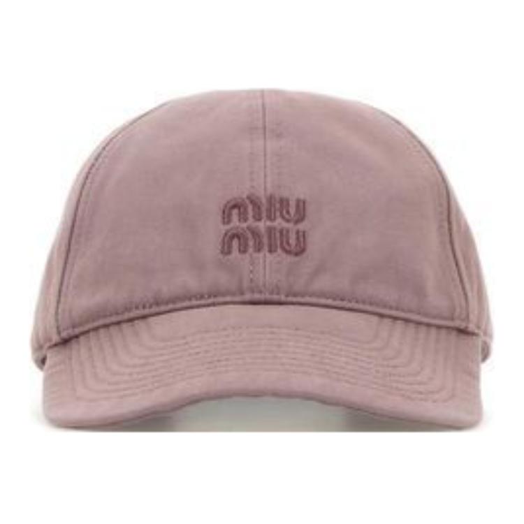 MIU MIU Logo Embroidered Baseball Cap