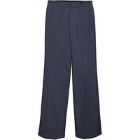 PRADA SS25 Casual Pants Wide Leg Style Men's Blue