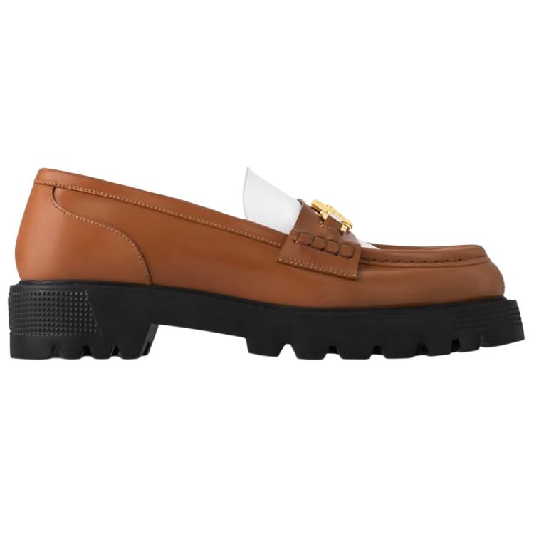 LOUIS VUITTON District Loafers 5cm Women's Brown