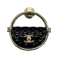 CHANEL Brooches Women's Gold/Black