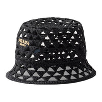 PRADA - Bucket Hats Women's Black/Tan