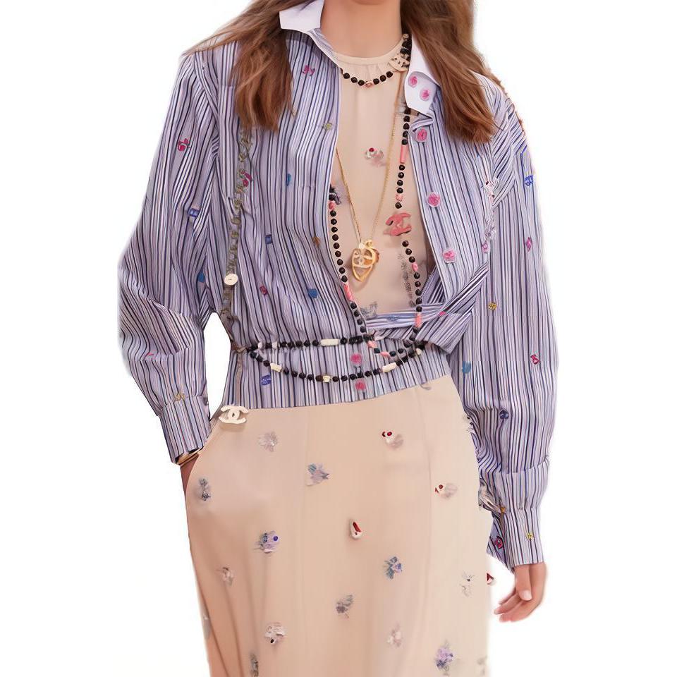 CHANEL Shirts Women's Blue