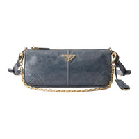 PRADA Re Edition Calfskin Shoulder Bag Medium Size Women's Air Force Blue