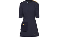 PRADA Short-Sleeved Dresses Women's Blue