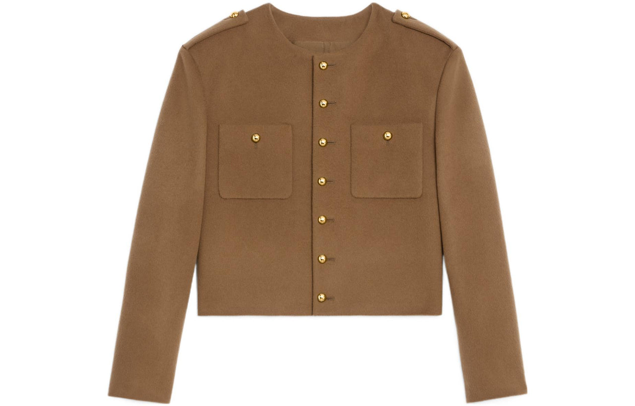 CELINE Cropped Coats Women's Umber