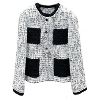 CHANEL 22C Early Spring Vacation Collection Jackets & Coats Women's White