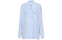 PRADA Pleated Button-Up Shirt