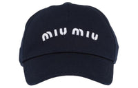 MIU MIU Fabric Baseball Caps Women's Blue